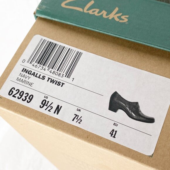 Clarks Ingalls Twist Ankle Boot Size 9.5N Navy - Picture 10 of 10